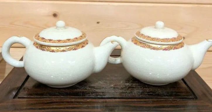 橋本　陶正山　薩摩　急須　双　薩摩焼　未使用品