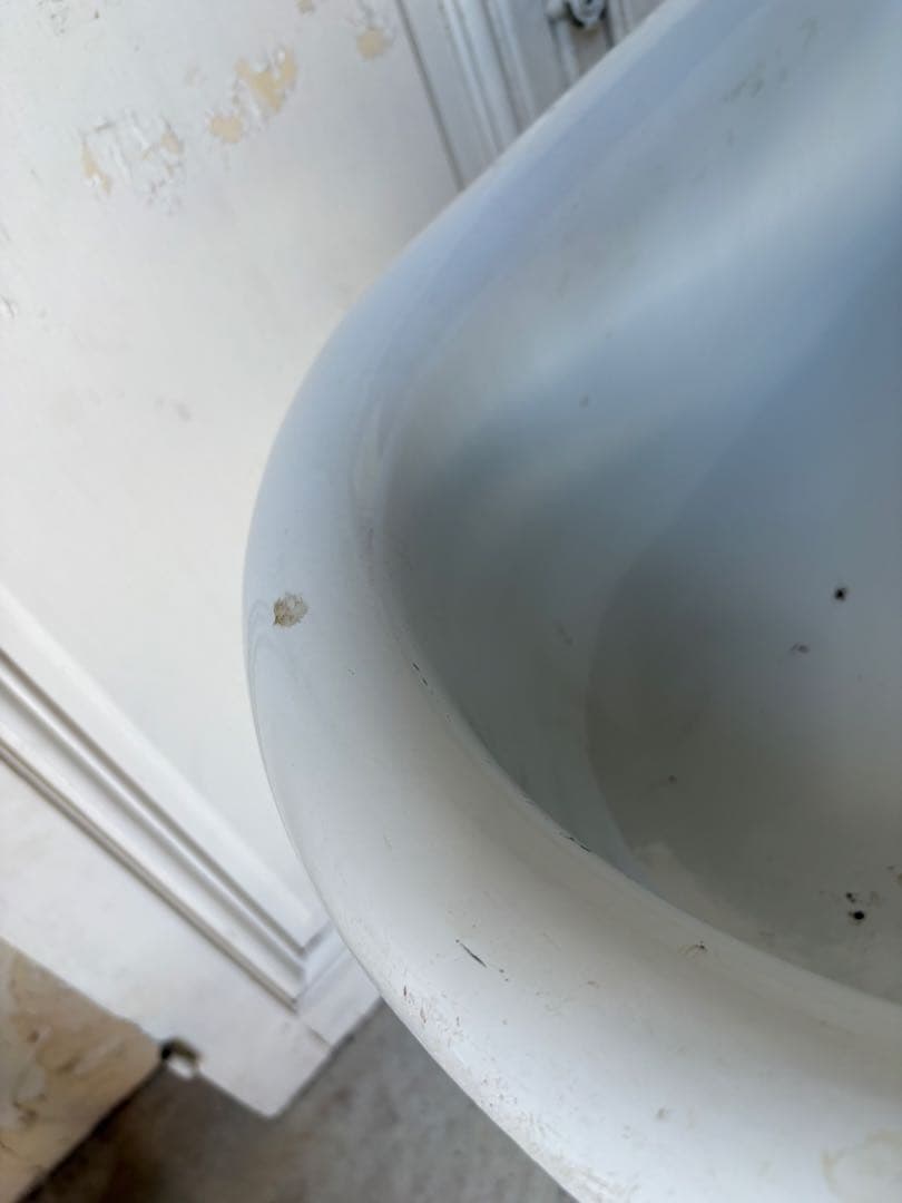 ベビーバス　アンティーク　ホーロー