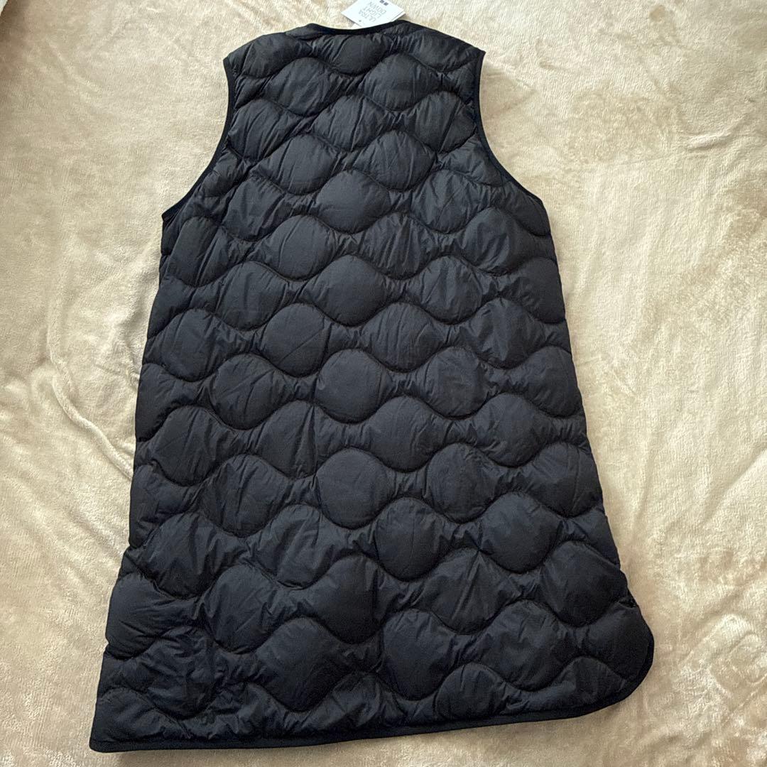 ウルトラライトダウンロングベスト ブラック　UNIQLO ユニクロ　Lサイズ
