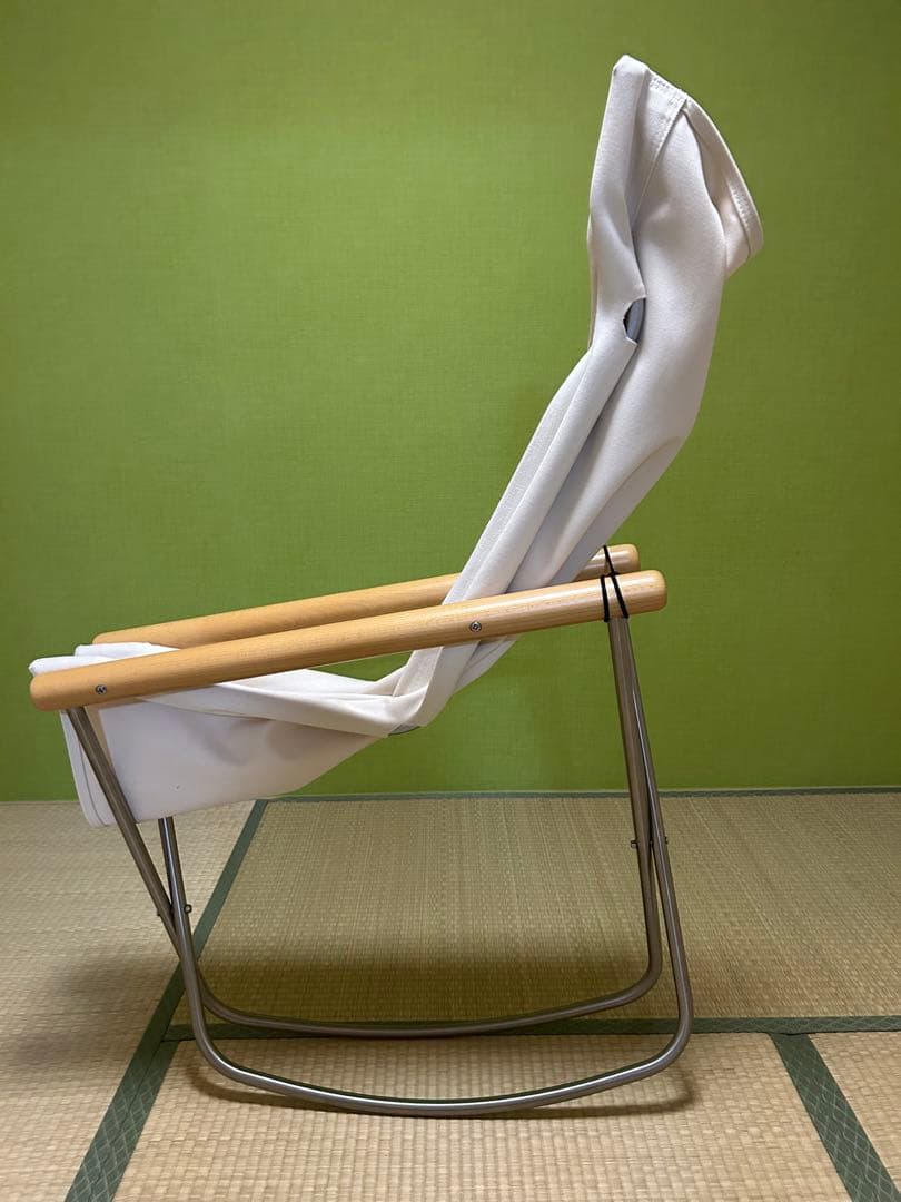 ニーチェアエックス ロッキング（ホワイト×ナチュラル）