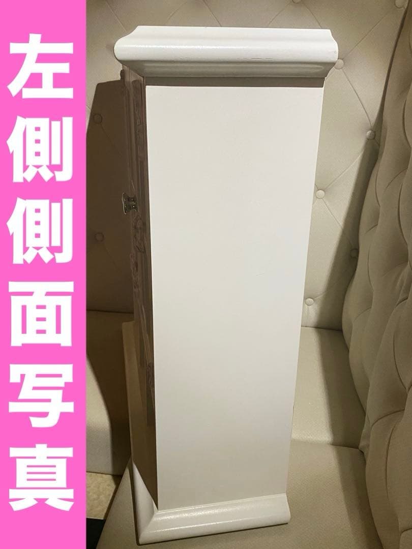 ロココ♦️高級 ガラス扉 コレクションケース♦️置き壁付両用♦️ホワイトローズ♦️送料込