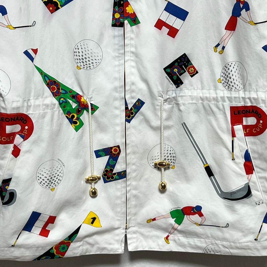 LEONARD SPORT レオナール　ゴルフ柄 ゴルフ ジャケット　FREE