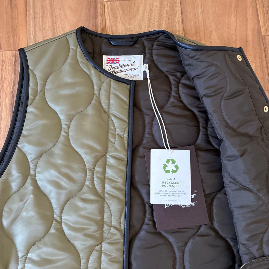 新品タグ付き　トラディショナルウェザーダウンベスト オリーブ