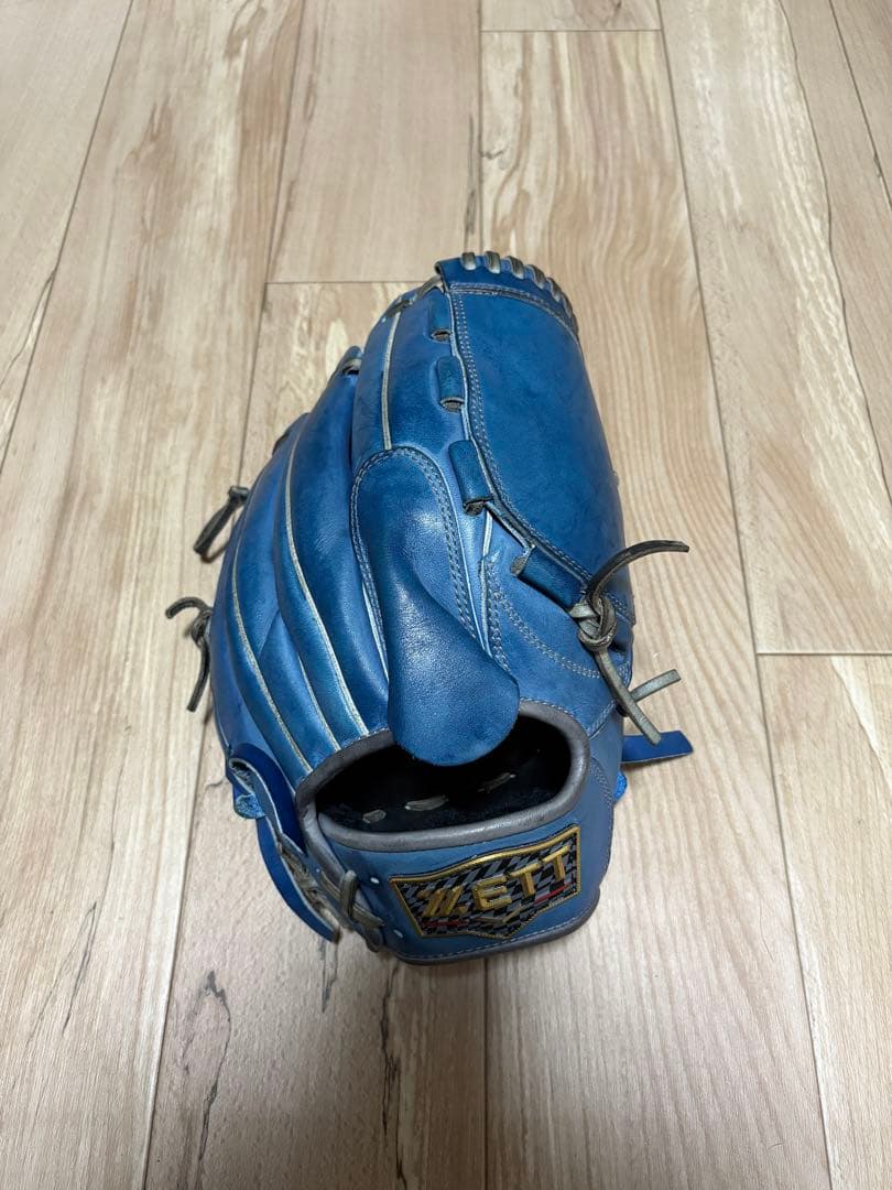 ZETT Pro Status 軟式グローブ 青