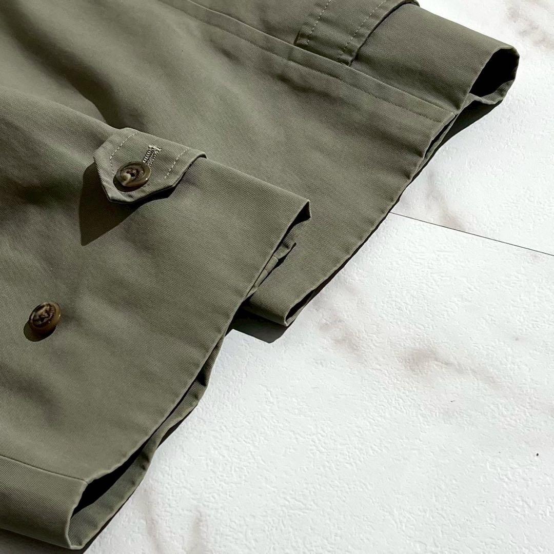 美品✨バーバリー ステンカラーコート XLサイズ ノバチェック ライナー カーキ