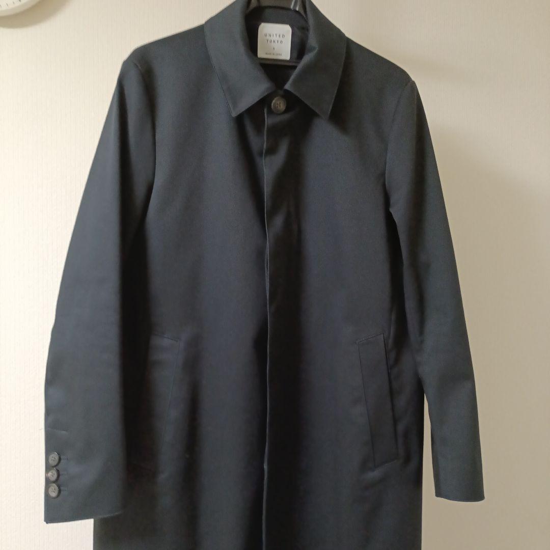 UNITED TOKYO ステンカラーコート ダークネイビー