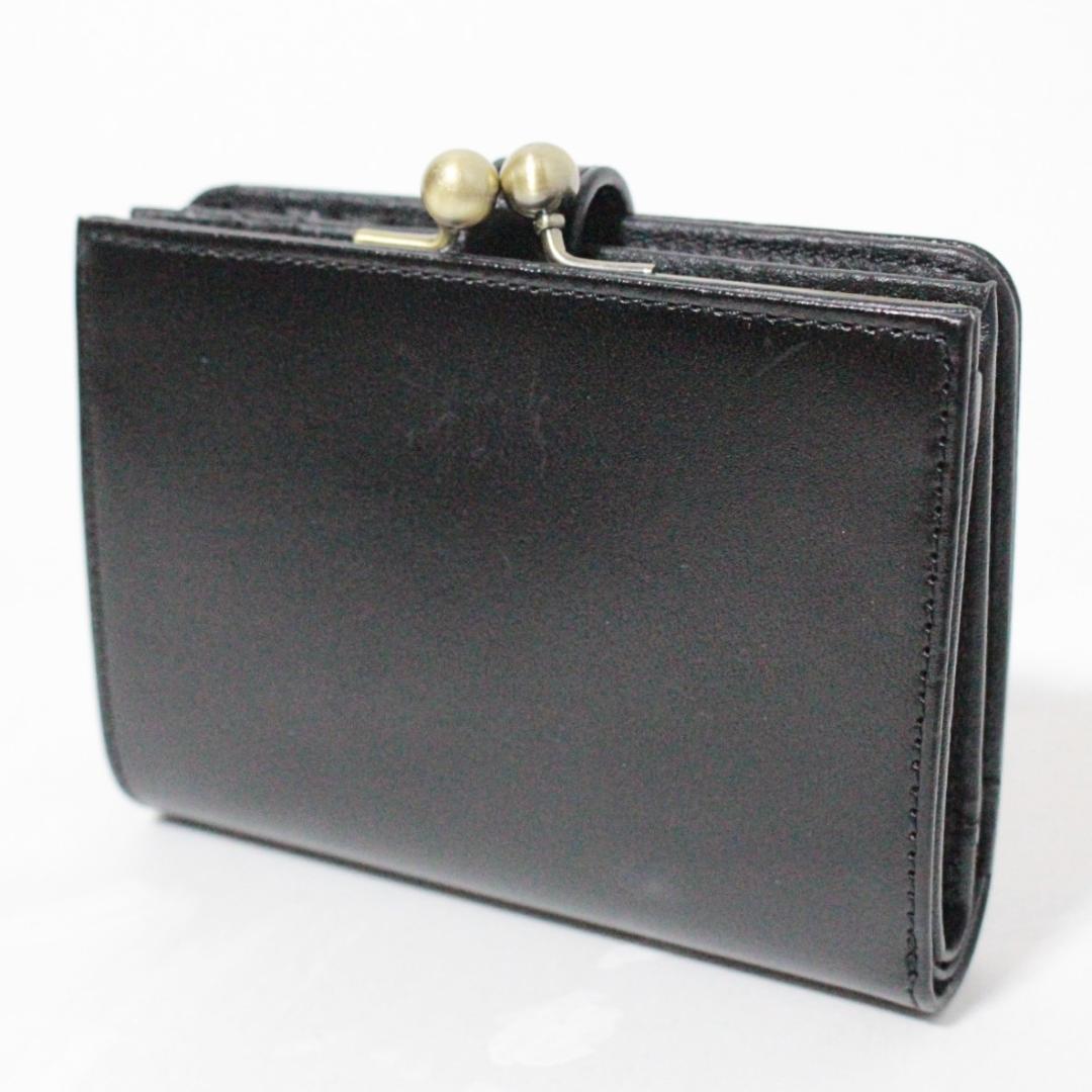 新品 アナスイ ブルボン ローズブローチベルト がま口小銭入れ 折り財布 黒