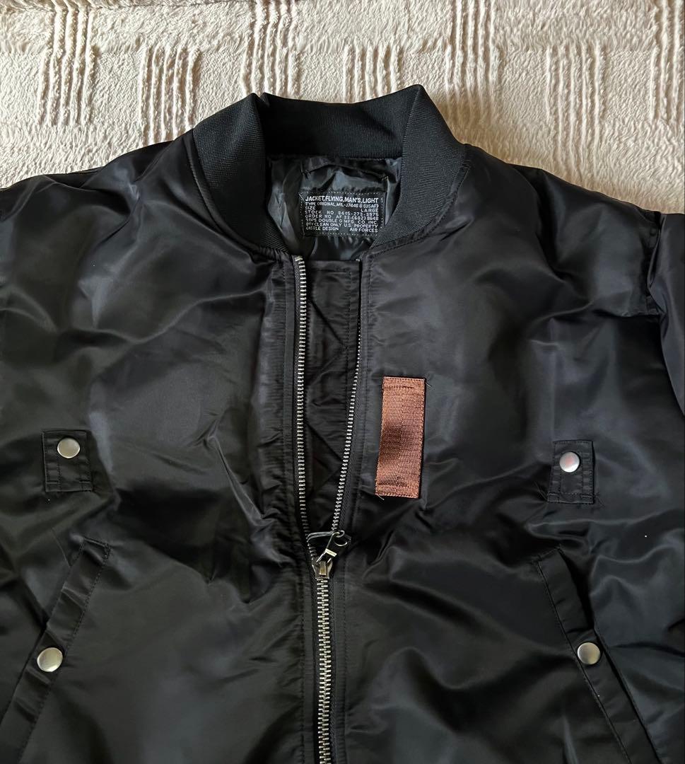 新品ブラックUS AIR FORCE MA-1 Ver1. Lサイズ