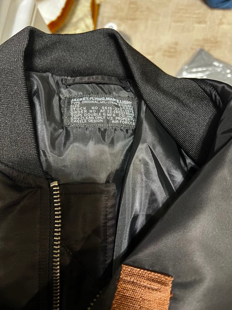 新品ブラックUS AIR FORCE MA-1 Ver1. Lサイズ