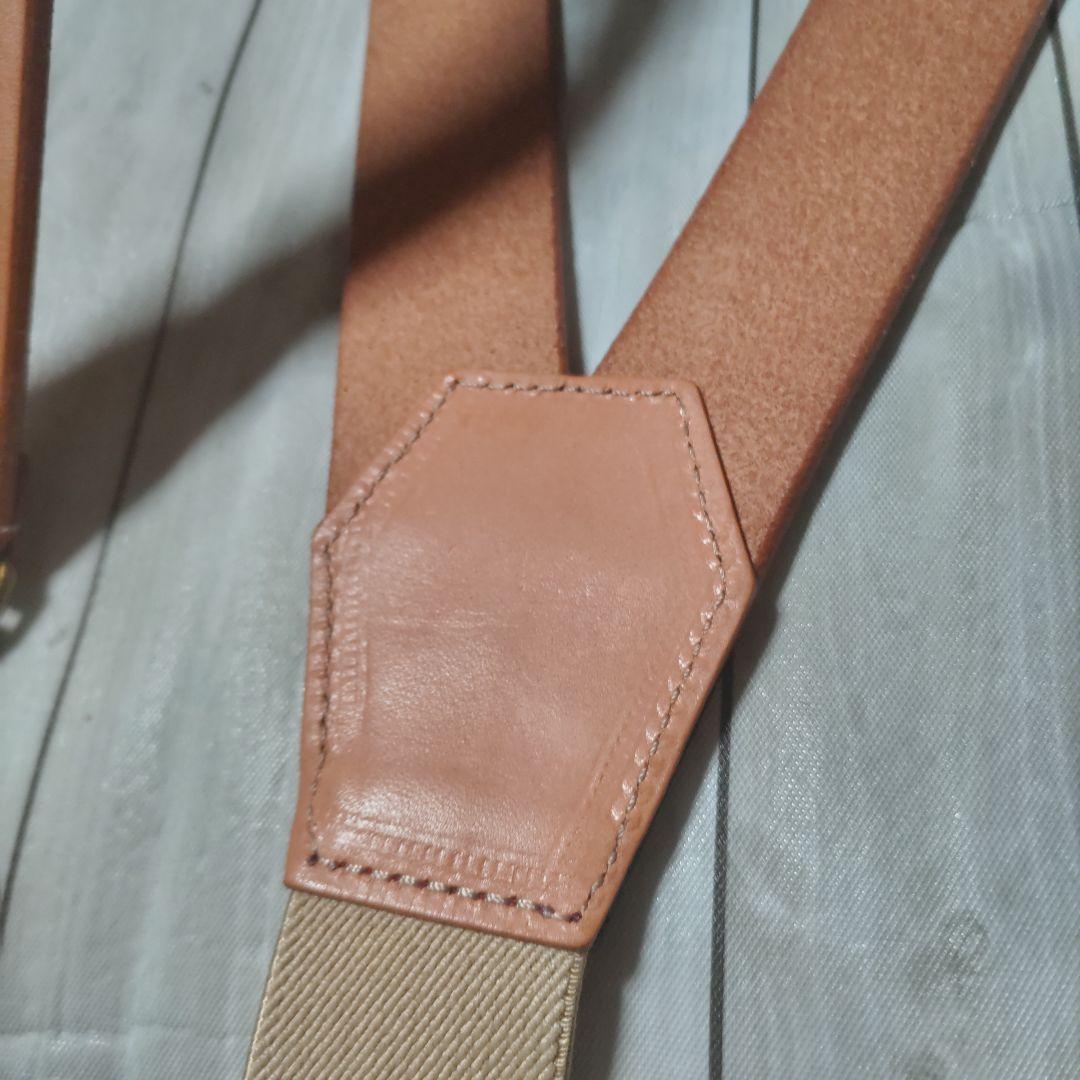 サムライジーンズ　レザーサスペンダー　サスペンダーボタン付ジーンズ用