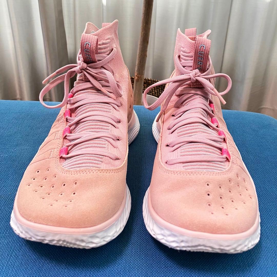 UA CURRY 4 flotro カリー4 フロトロ ピンク ホワイト 27