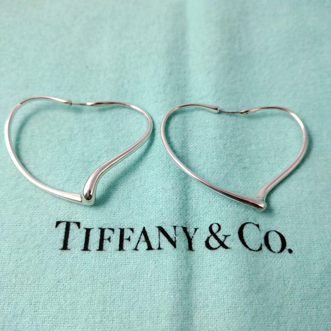 【最終値下】Tiffany＆Co. オープンハート フープピアス シルバー925