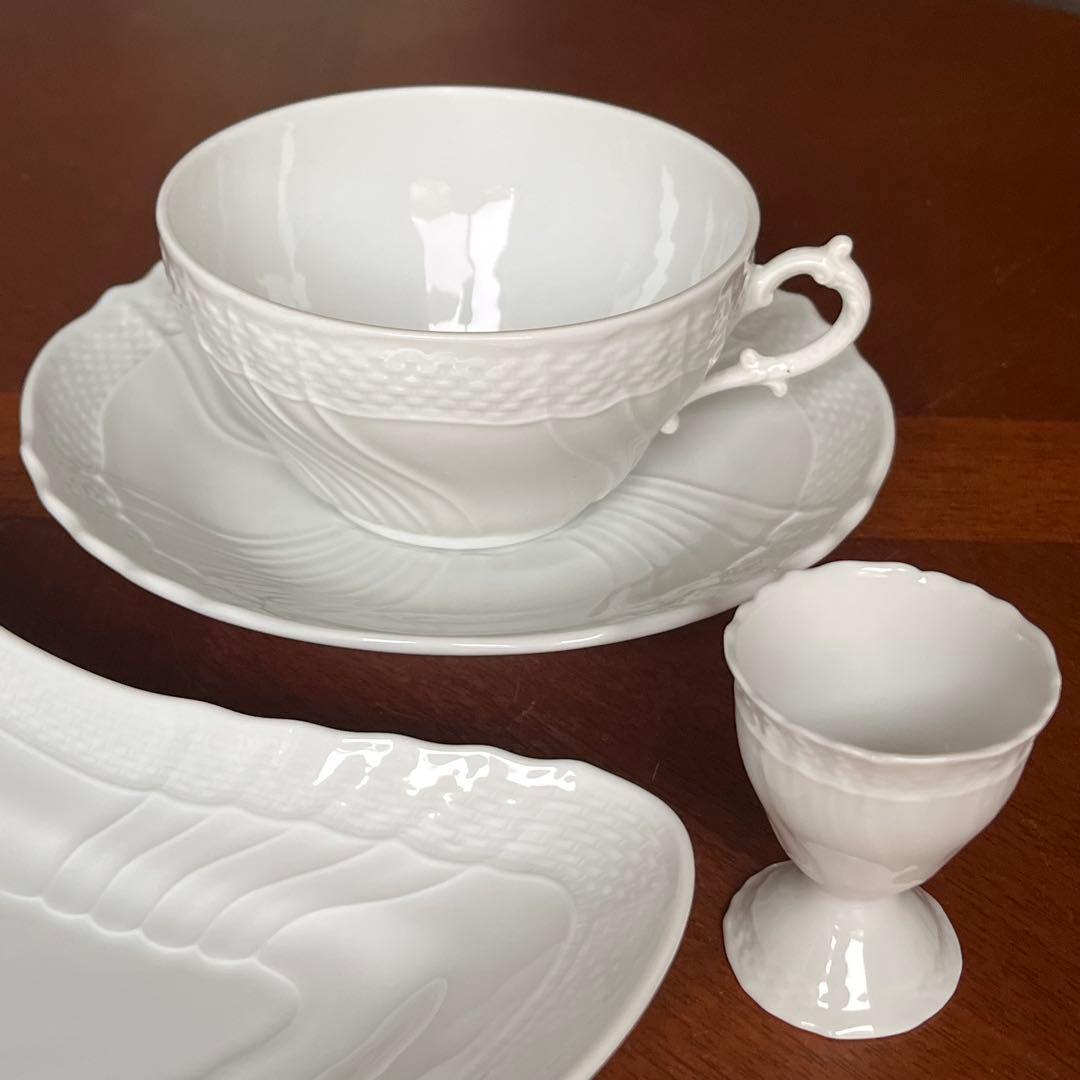 【美品】リチャードジノリ★ベッキオホワイト★モーニングセット