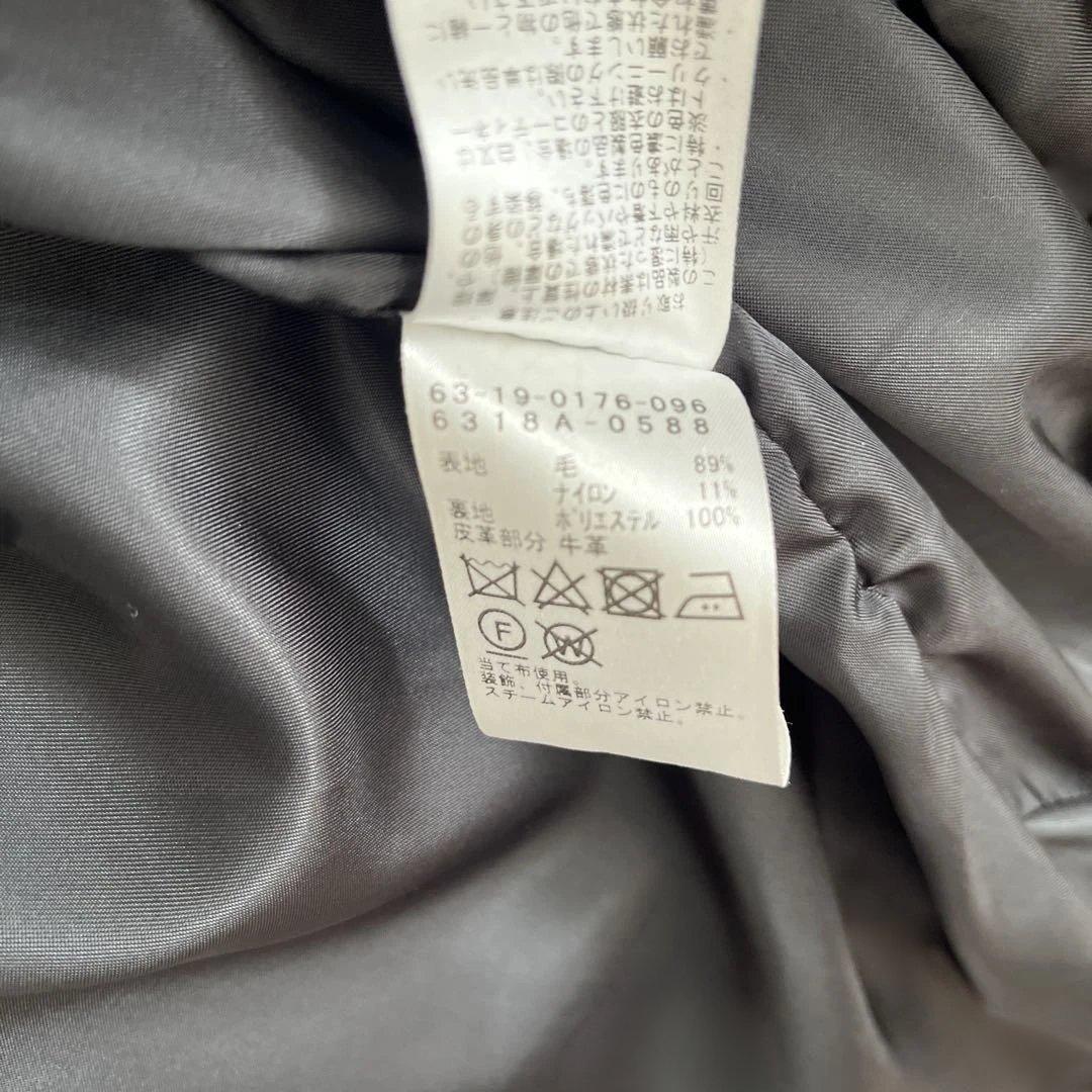 tenma180128　レイビームス　ドルマンダッフルコート　ブラック