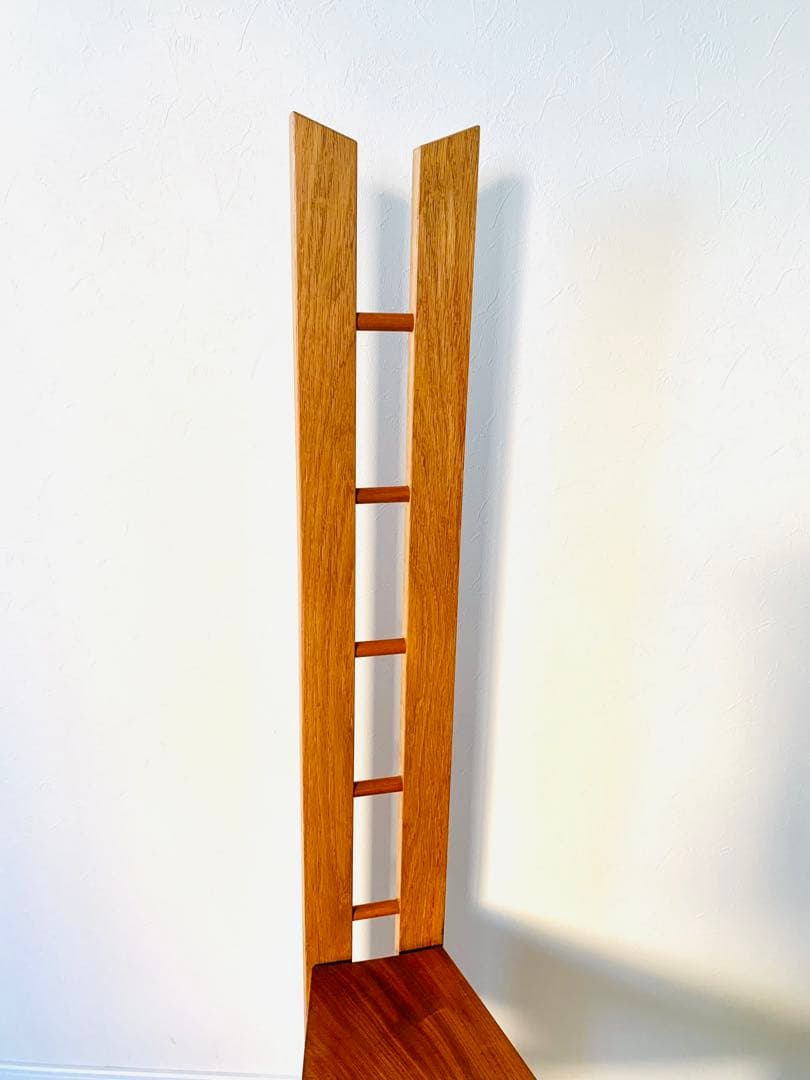 ◆森の工房CHATA◆ハイバックデザインチェア木製 高背椅子 架台