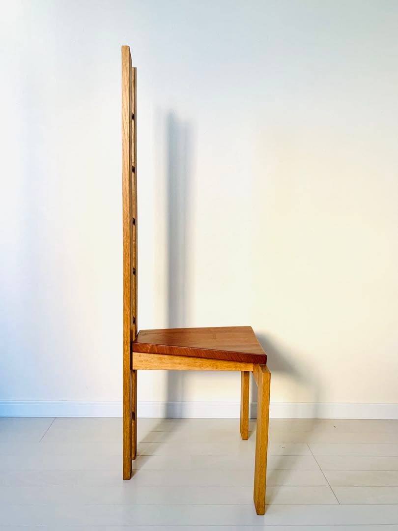 ◆森の工房CHATA◆ハイバックデザインチェア木製 高背椅子 架台