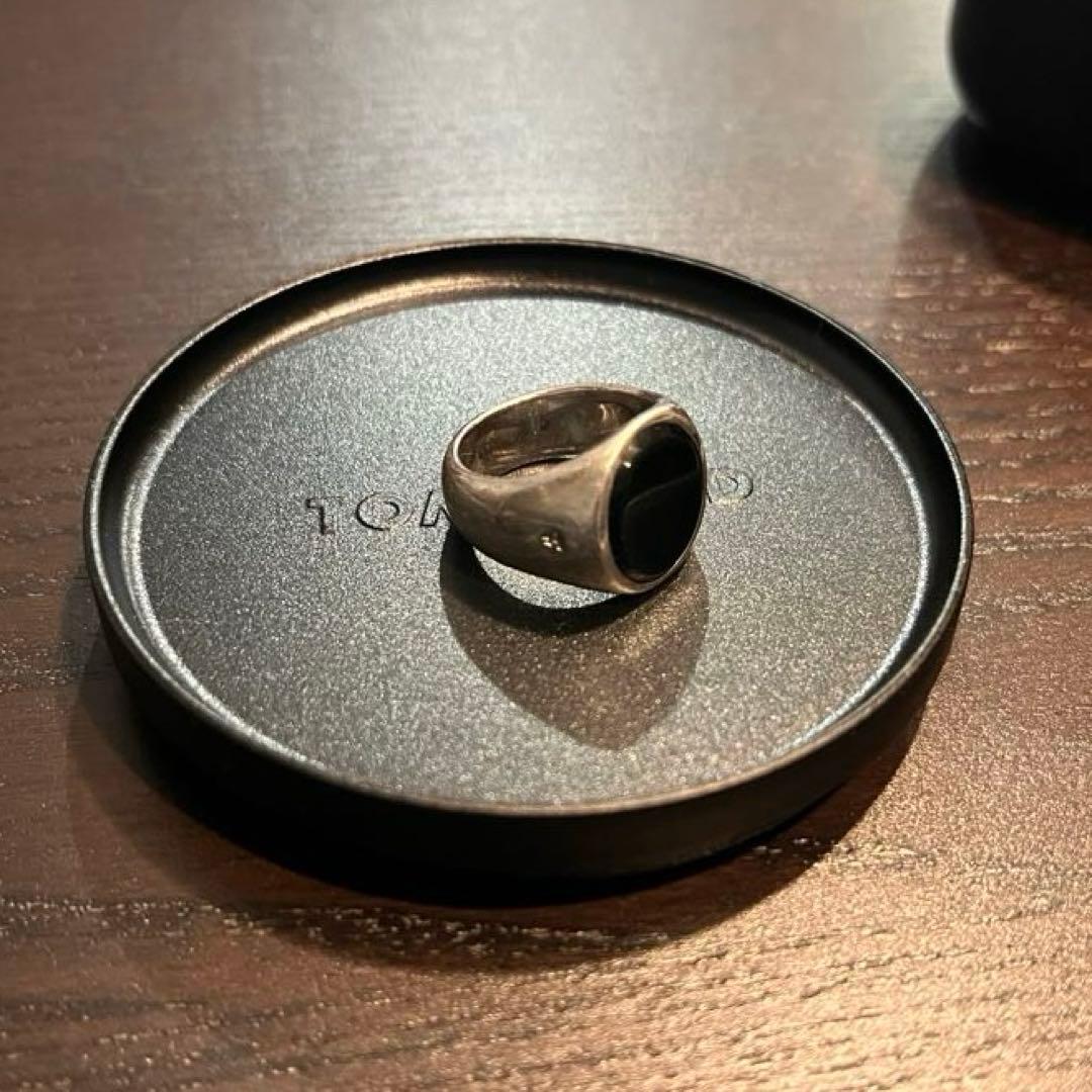 Tom Wood Oval Blue Hawk Eye リング size:52