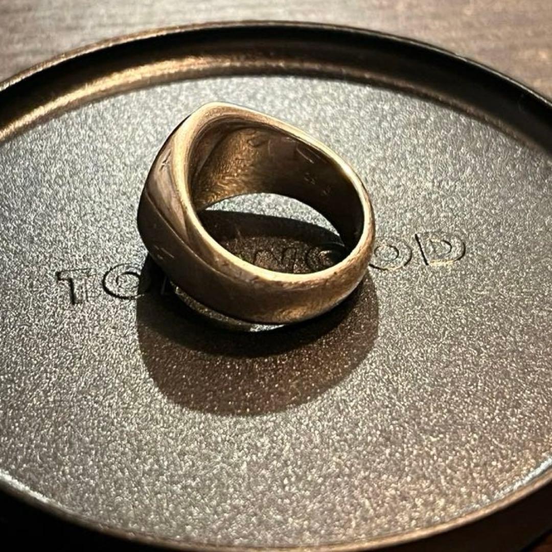 Tom Wood Oval Blue Hawk Eye リング size:52