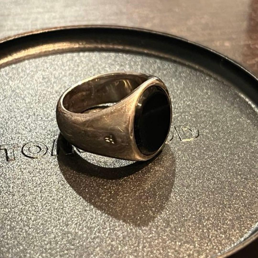 Tom Wood Oval Blue Hawk Eye リング size:52