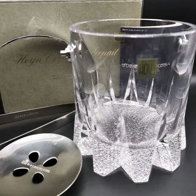 超希少品☆佐々文夫 HOYA ホヤ アイスペール（切子、江戸切子、薩摩切子）