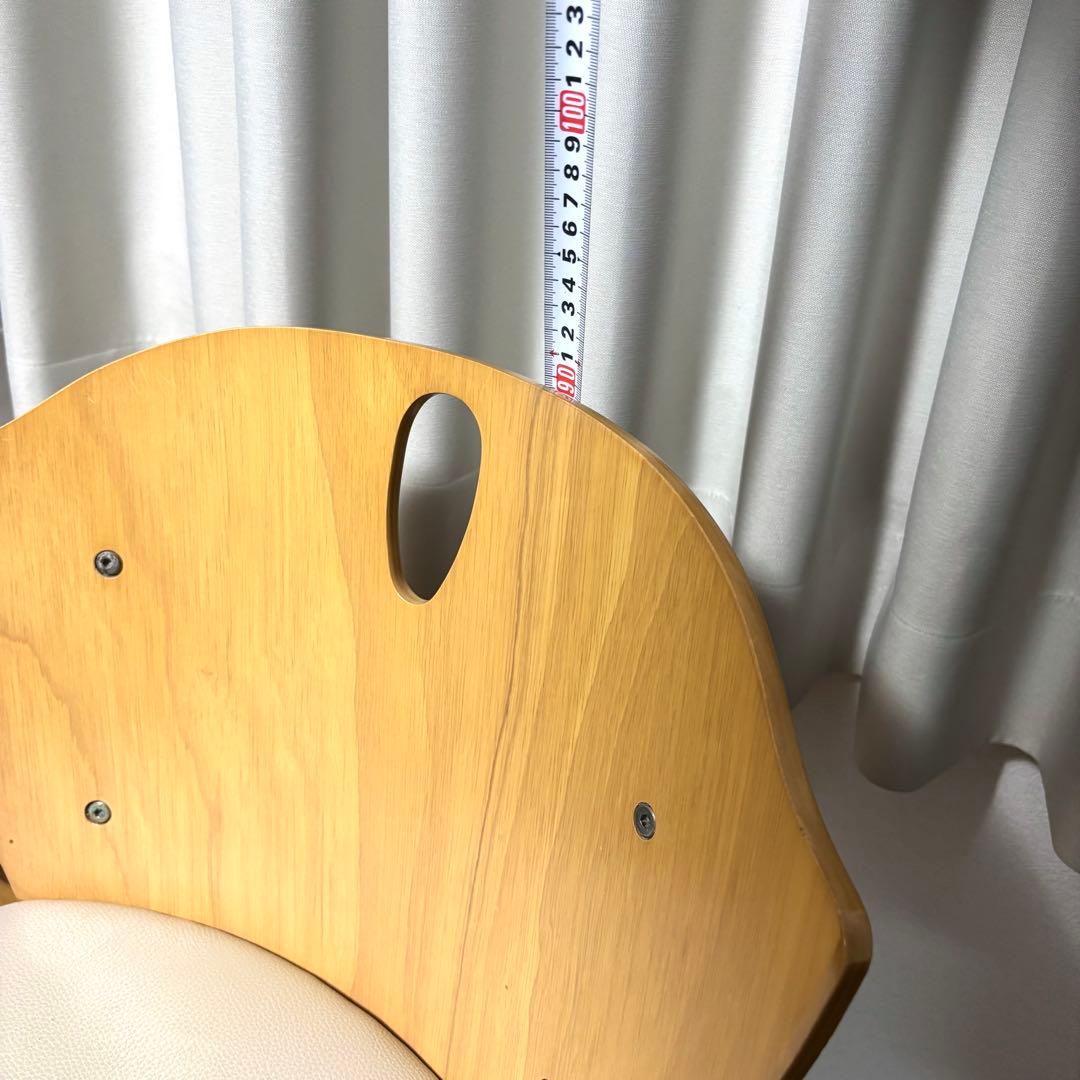 【良品】貞苅椅子製作所 回転椅子　日本製　木製　大川家具