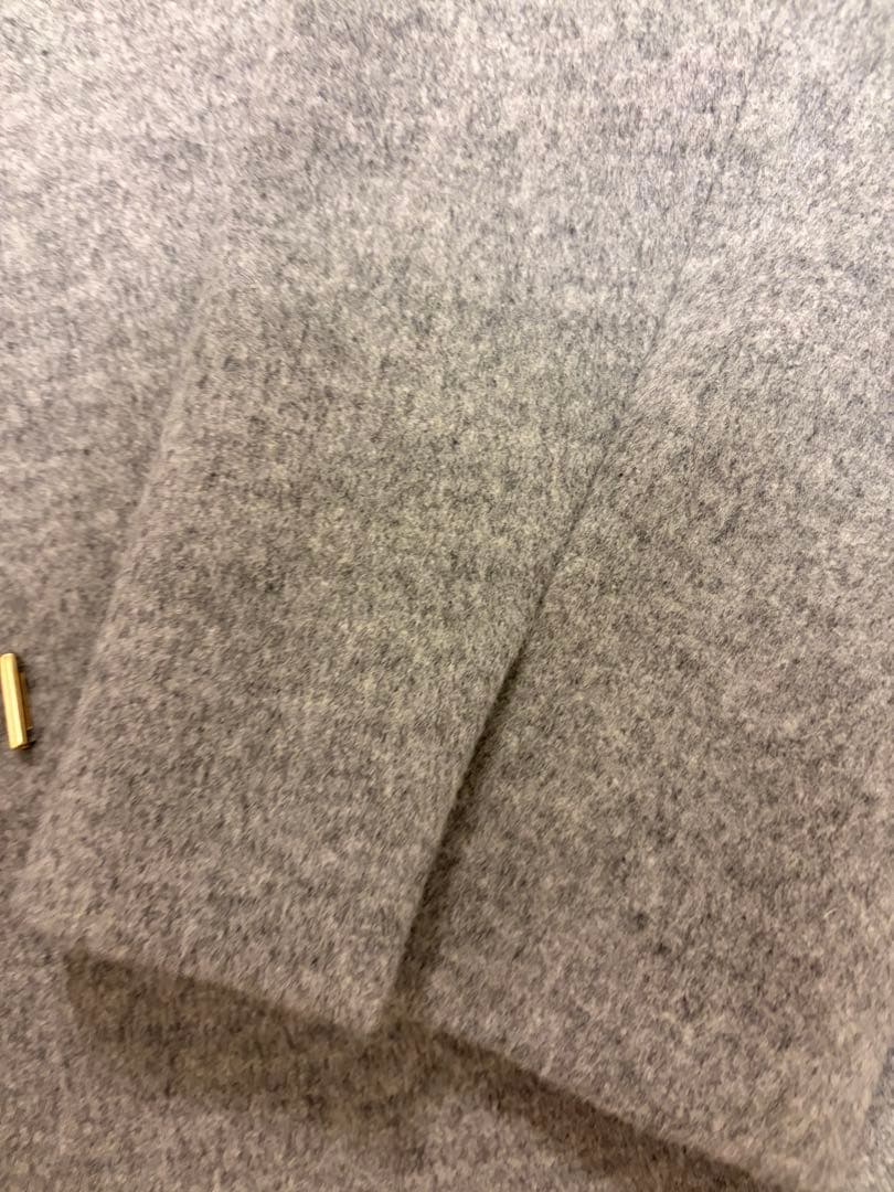 23区ウールカシミヤビーバーノーカラーコート