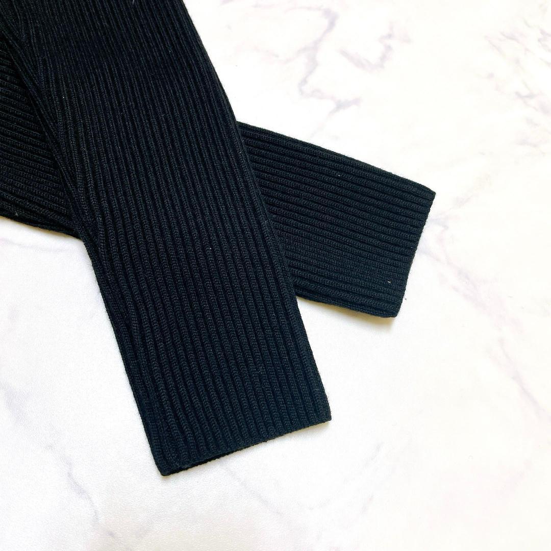 極美品 クリスチャン ディオールスポーツ ニット切替ワンピース ウール M