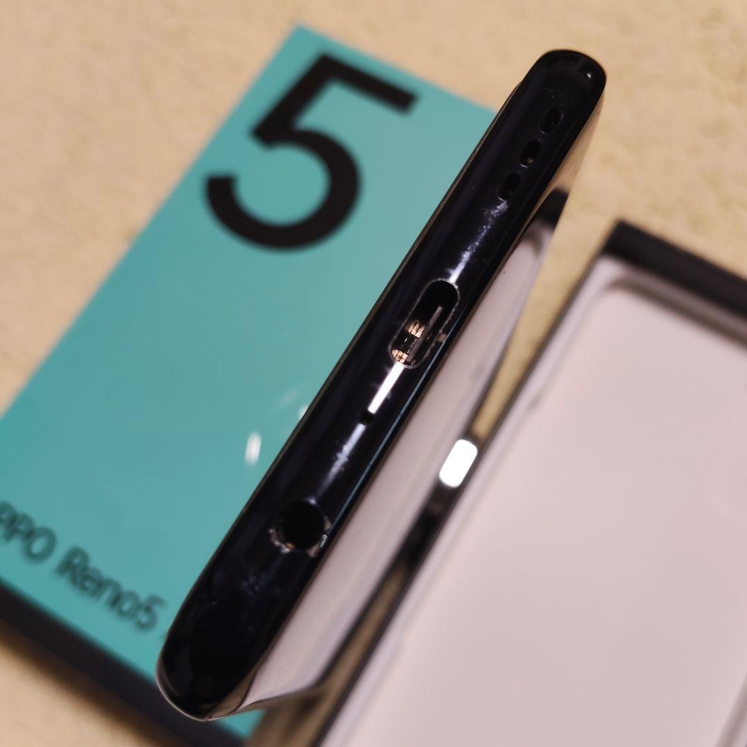 OPPO Reno 5 A 5G ブラック 本体 自動通話録音対応