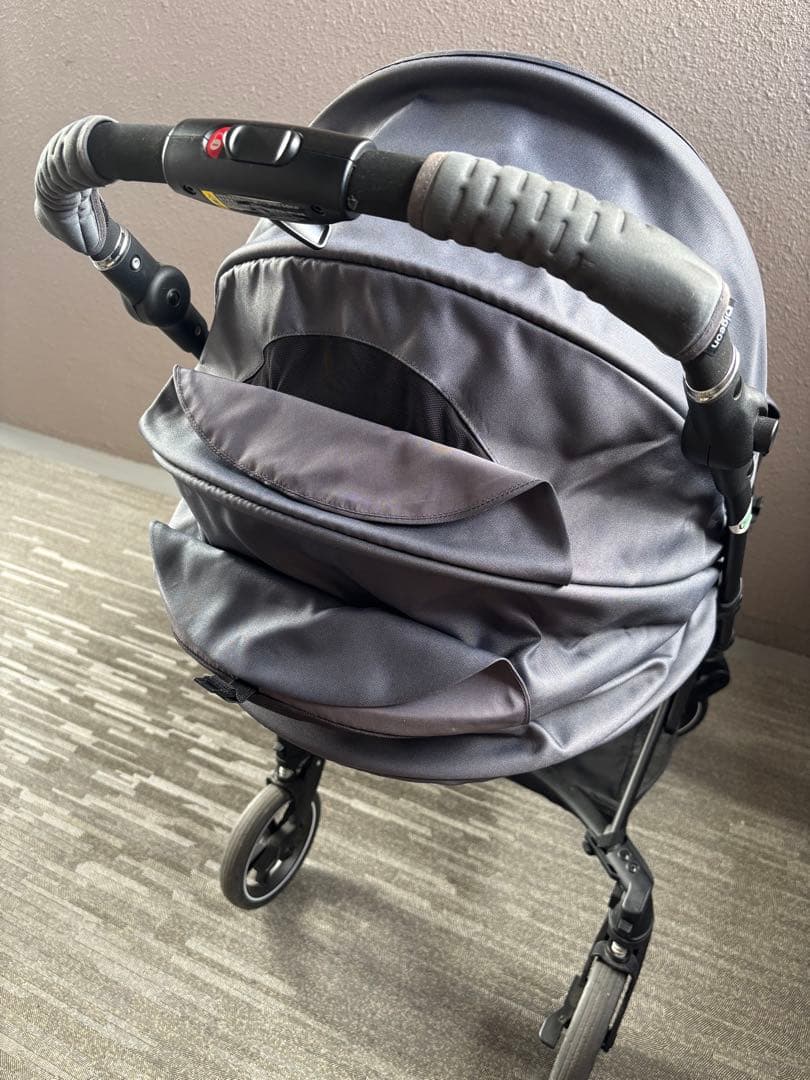 【おまけ付】ピジョン ランフィループRB1P A型ベビーカー　グレー　生後1ヶ月
