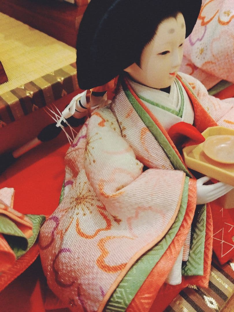 雛人形5人飾りガラスケース