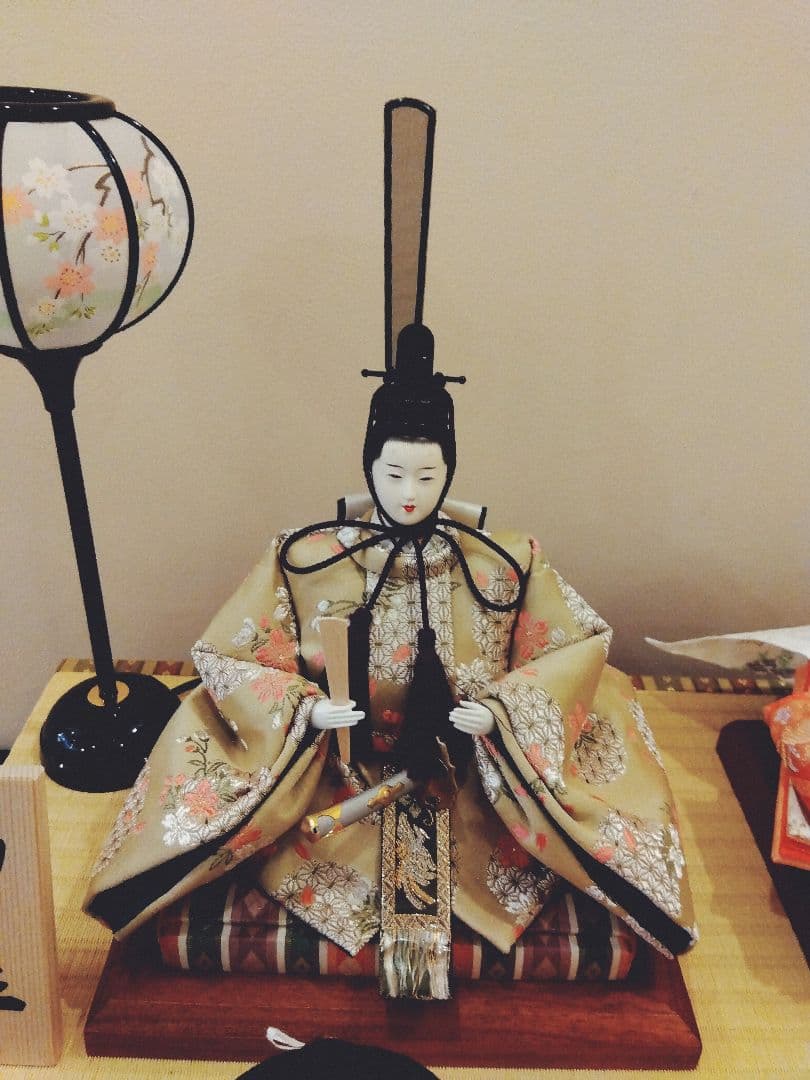 雛人形5人飾りガラスケース