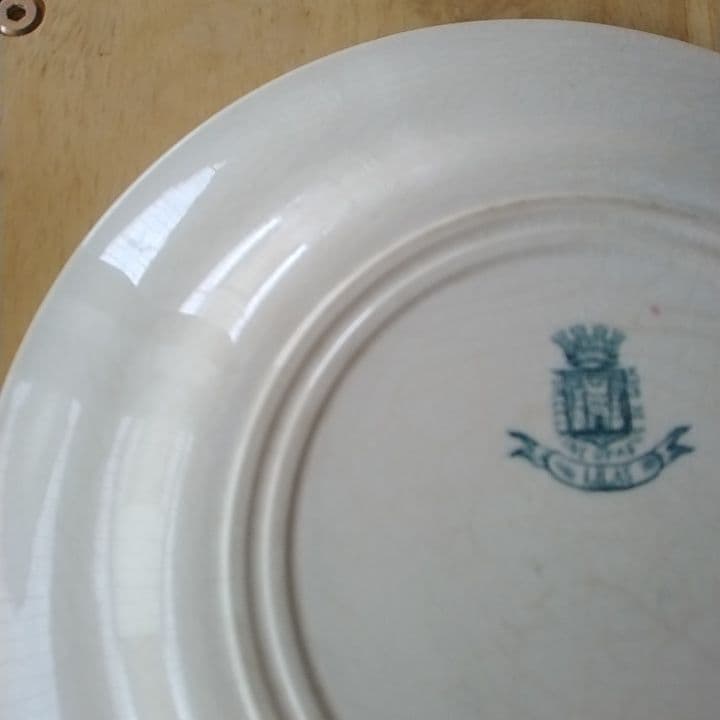 フランスアンティーク　ジアン　LILAS　ディナー皿