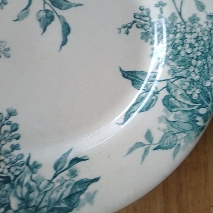 フランスアンティーク　ジアン　LILAS　ディナー皿