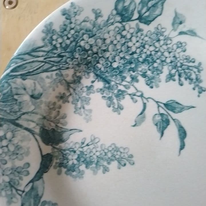 フランスアンティーク　ジアン　LILAS　ディナー皿