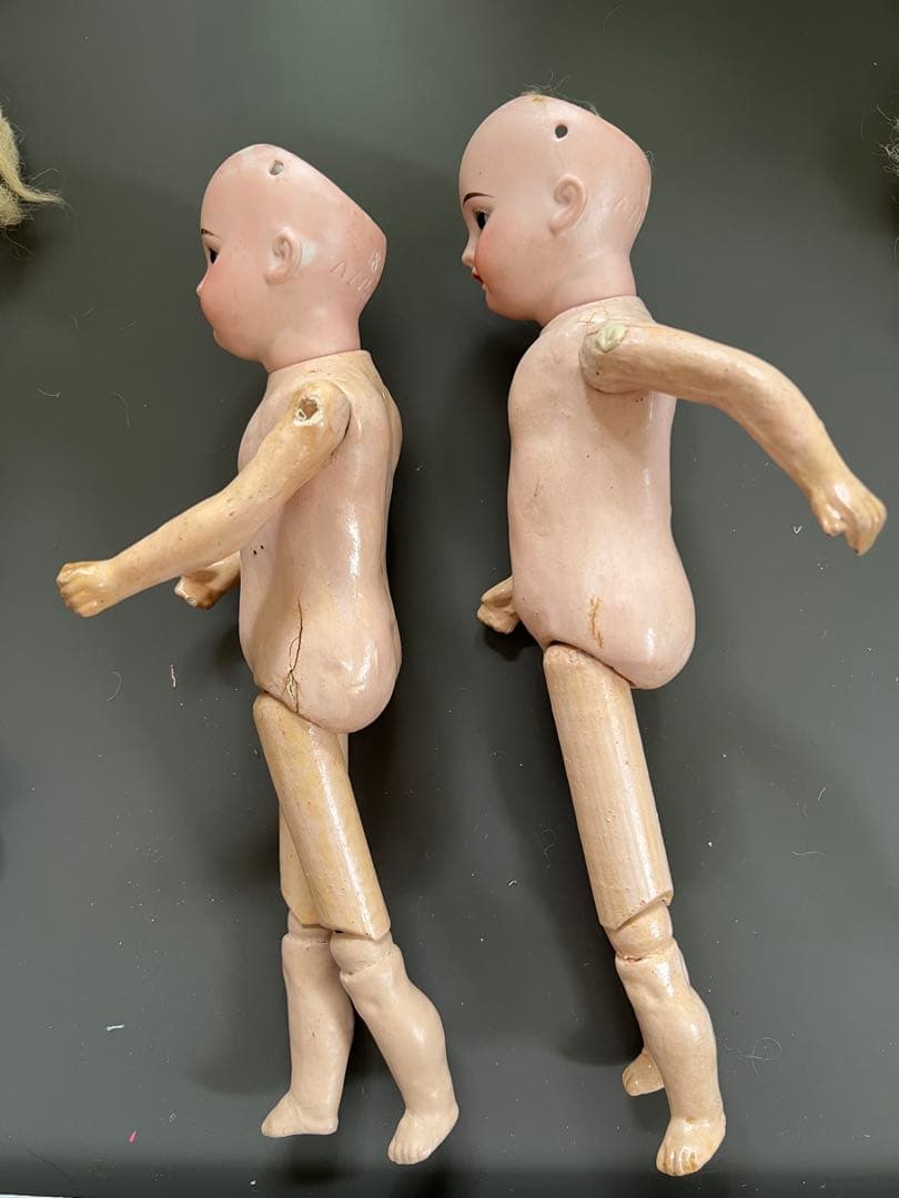 【アンティーク】ドイツ製ビスクドールアーモンドマルセル1894ペア