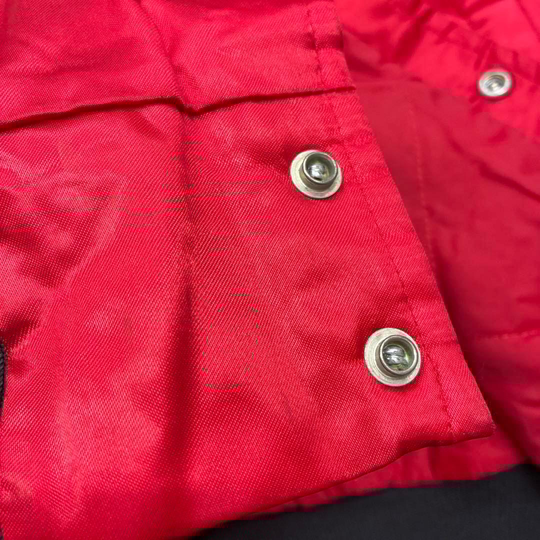 90's CHICAGO BULLS USA製　ジャケット　赤黒　M た30