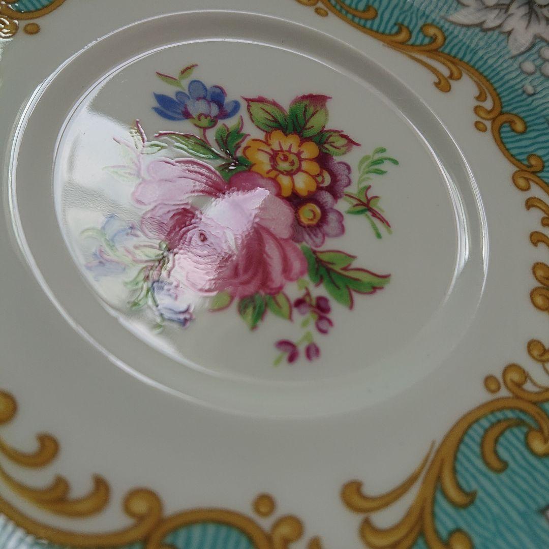 ロイヤルアルバート　エンチャントメント　ダブルハンドルスープカップ2客とプレート