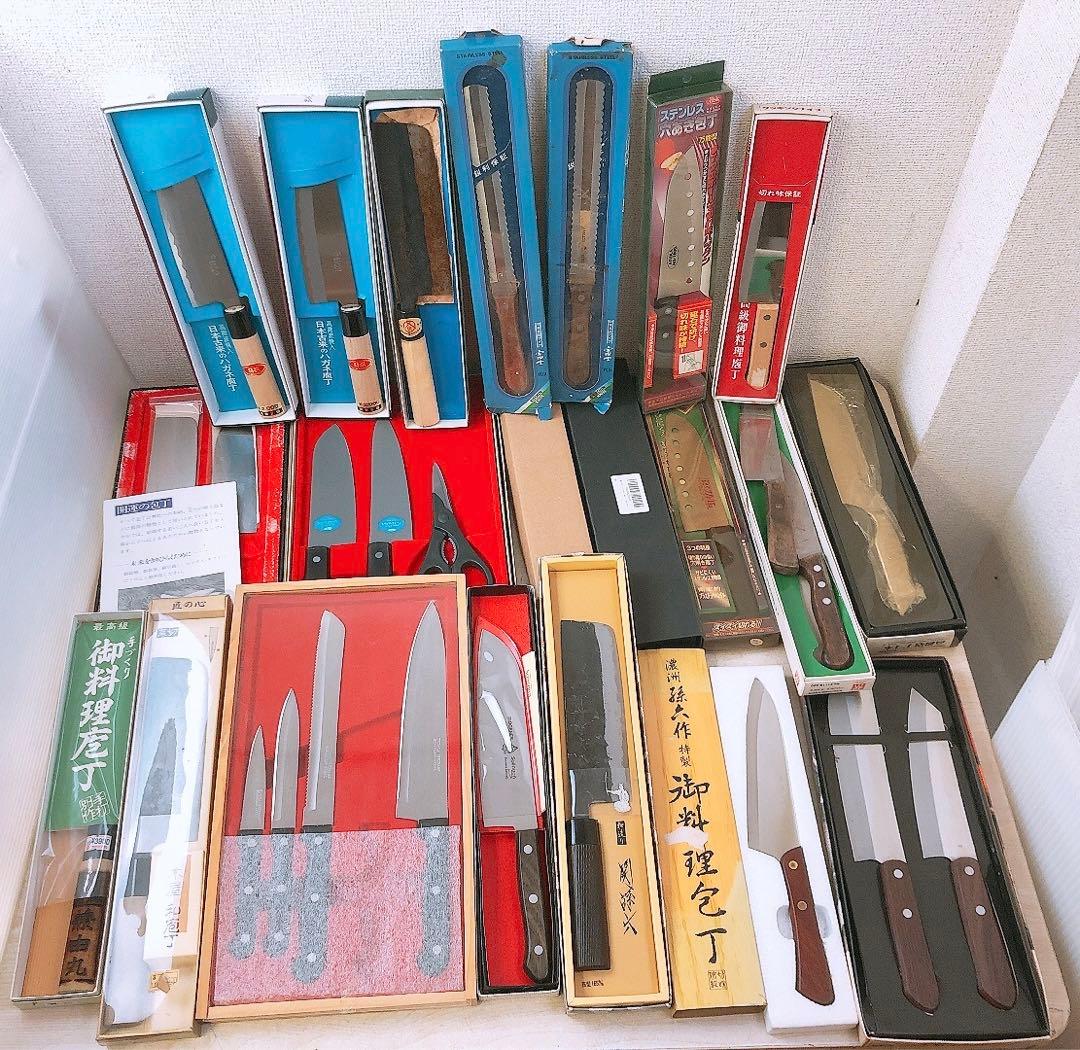 箱入り包丁まとめ 関孫六 ゾーリンゲン 木屋 克弘 富士 和包丁 三徳包丁など