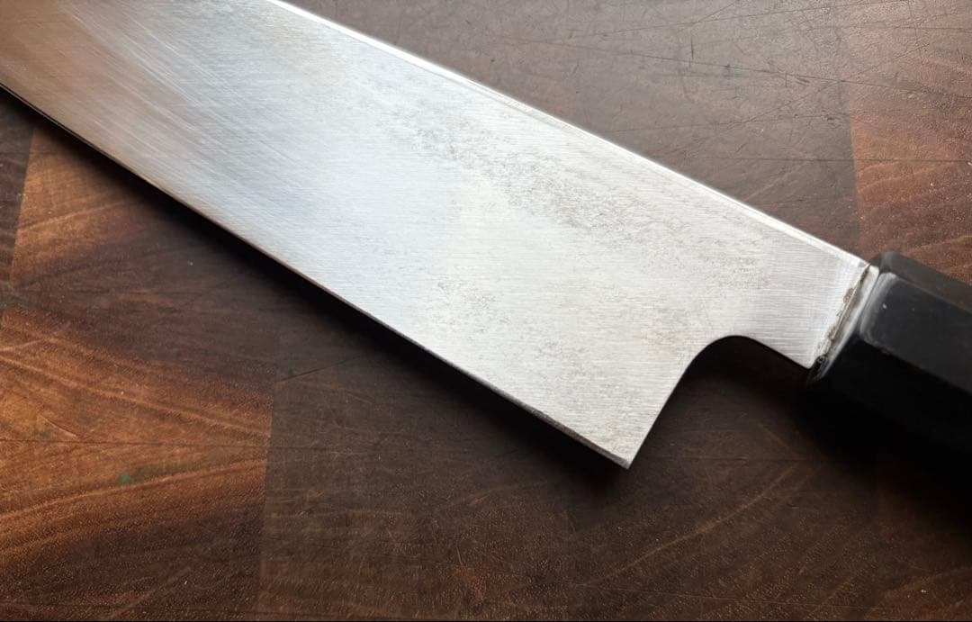 堺　實光刃物　arata 青鋼　片刃 牛刀　210mm 包丁　霞　和包丁　黒檀