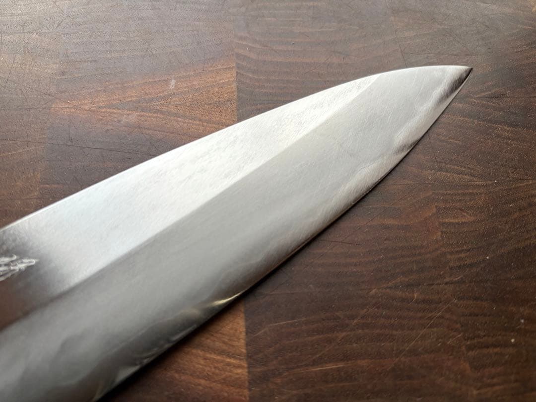 堺　實光刃物　arata 青鋼　片刃 牛刀　210mm 包丁　霞　和包丁　黒檀