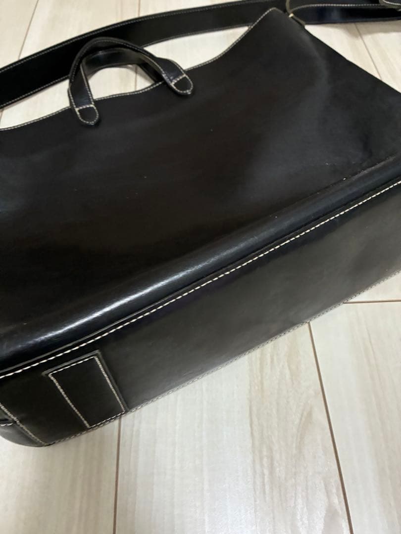 土屋鞄 黒 ディアリオ 2WAY トートバッグ ショルダーバッグ