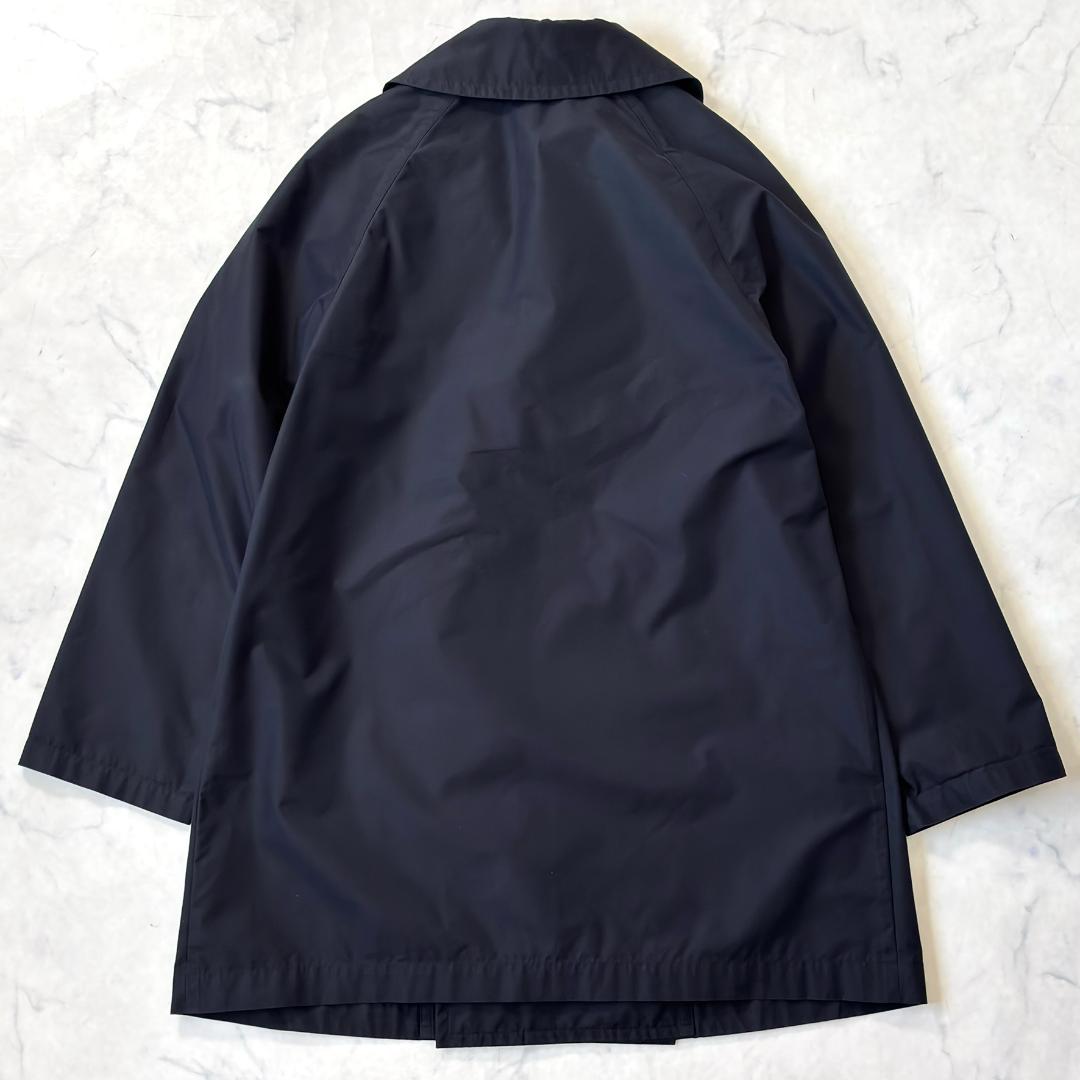 マーガレットハウエル ダブル スプリングコート 綿ナイロン 黒 0 tr7