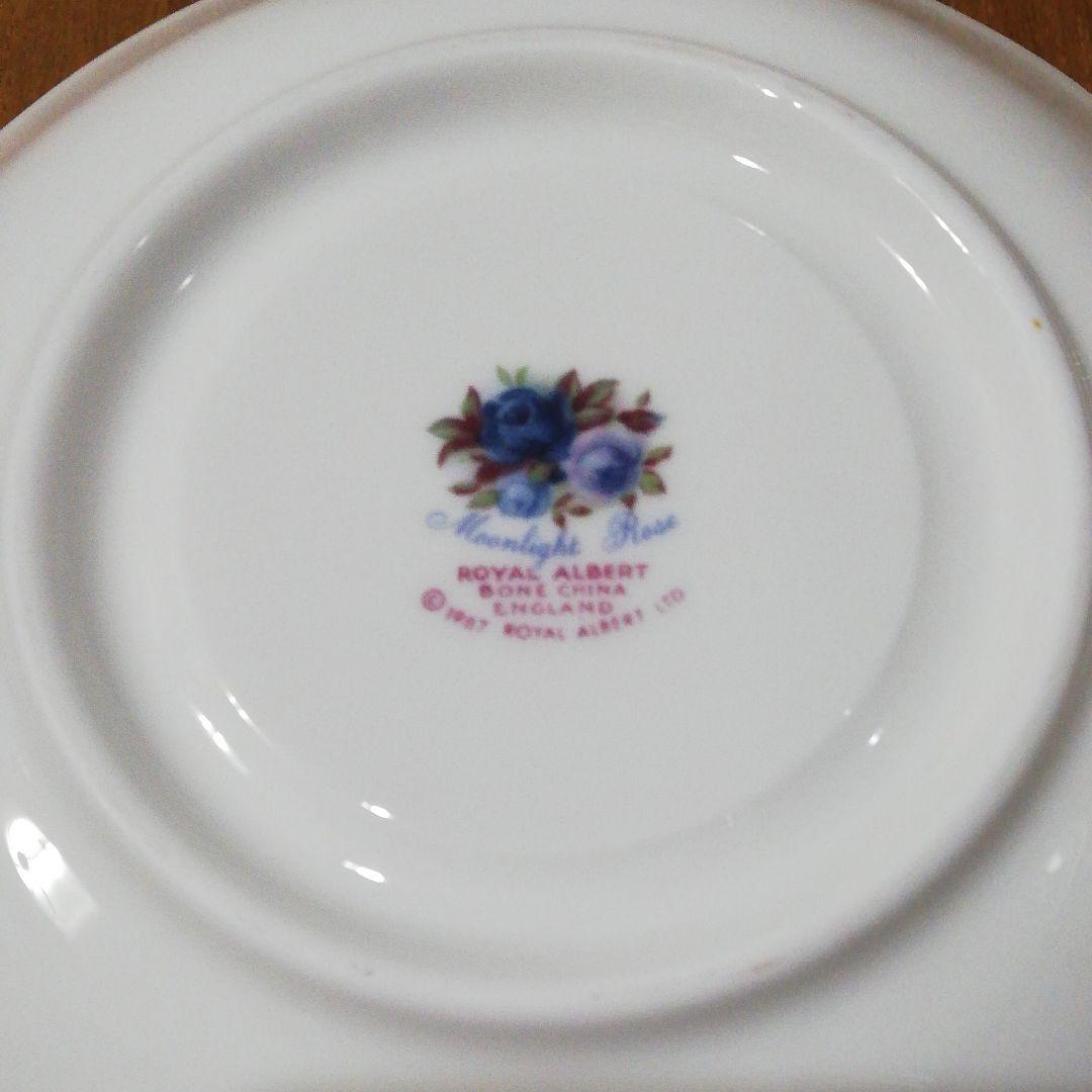 ロイヤルアルバート ムーンライトローズ ティーセット&ケーキ皿 5セットと