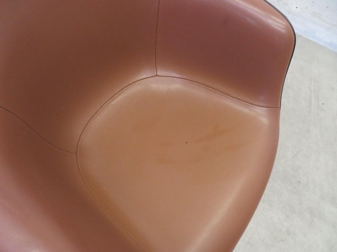 ハーマンミラー■ヴィンテージ■アームシェルチェア■ナウガレザー■FRP■イームズ