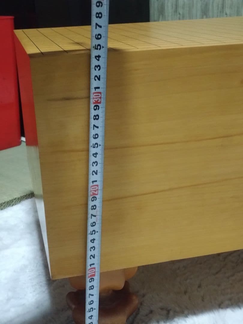 d*3様 国産本榧　碁盤　8寸　足つき　ヘソあり