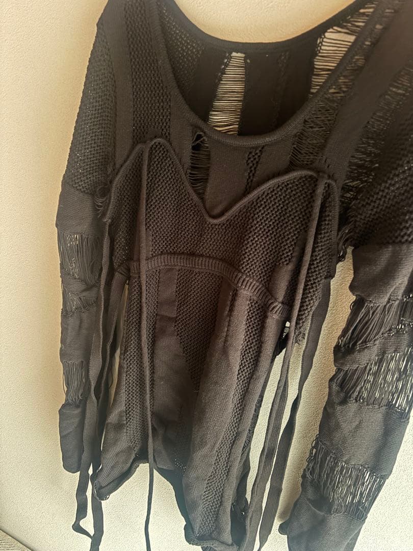 トップス MAISON SPECIAL Random Mesh Knit Tops