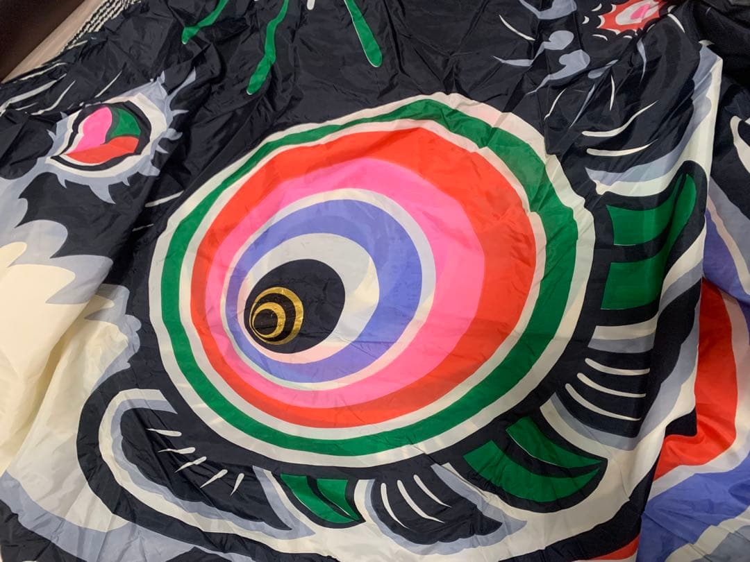 鯉のぼり　正鯉　黒　8m　使用品　こいのぼり