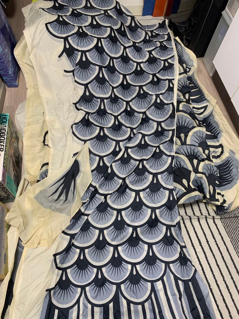 鯉のぼり　正鯉　黒　8m　使用品　こいのぼり