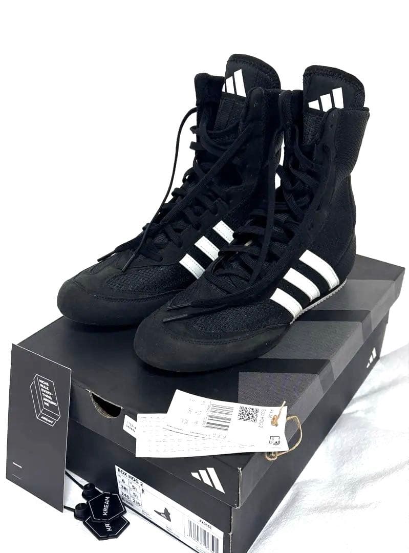 adidas boxhog2 ボクシングシューズハイカット ブラック★お値下げ中