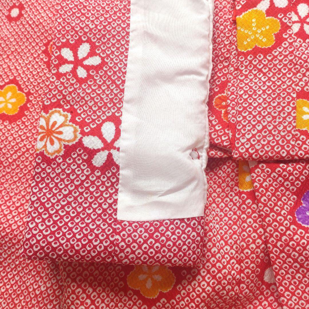 七五三　着物5点セット　3歳　90〜100cm　女の子　赤